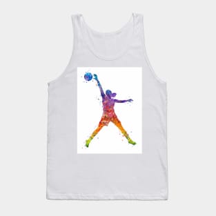 Girl Basketball Player Air Jordan Pose Watercolor Sport Gift Tank Top